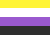 the nobinary pride flag